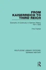 Cover of From Kaiserreich to Third Reich