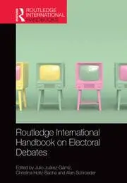Cover of Routledge International Handbook on Electoral Debates