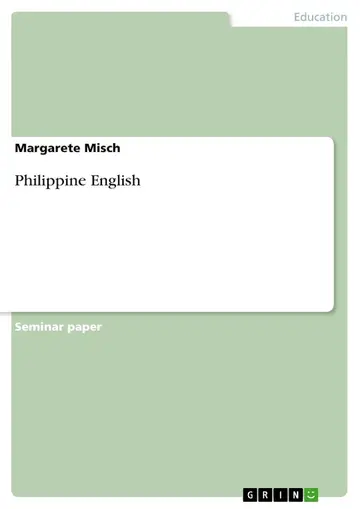Cover of Philippine English