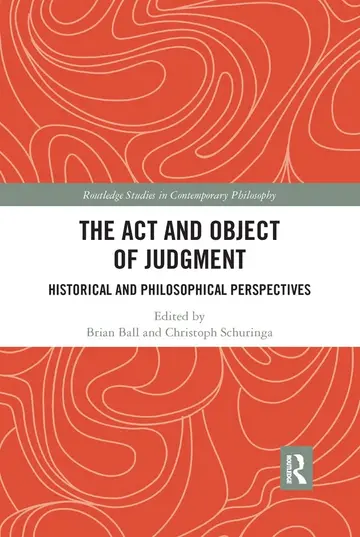 Cover of The Act and Object of Judgment