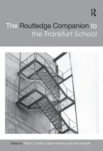 Cover of The Routledge Companion to the Frankfurt School