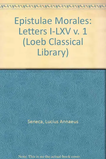 Cover of Letters I-LXV (v. 1)