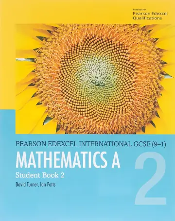 Cover of Mathematics A, Student Book 2 Pearson (Edexcel International GCSE)