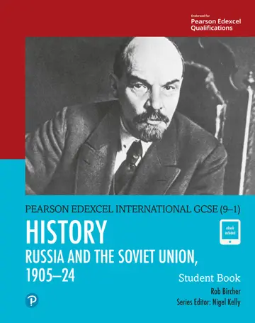 Cover of The Soviet Union in Revolution, 1905–24 (Edexcel IGCSE Program) for Grade 9 & 10 by Pearson