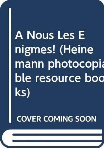Cover of A Nous Les Enigmes!