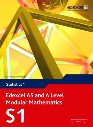 Cover of Edexcel AS and A Level Modular Mathematics Statistics 1 S1