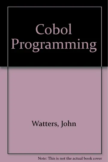 Cover of Cobol Programming