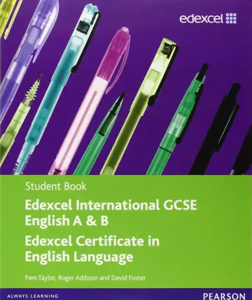 Cover of Edexcel International GCSE English A & B Student Book with ActiveBook CD