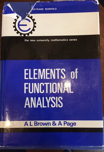 Cover of Elements of Functional Analysis