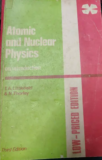 Cover of Atomic and Nuclear Physics
