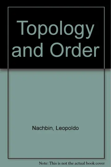Cover of Topology and Order