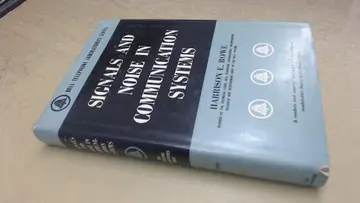 Cover of Signals and Noise in Communication Systems