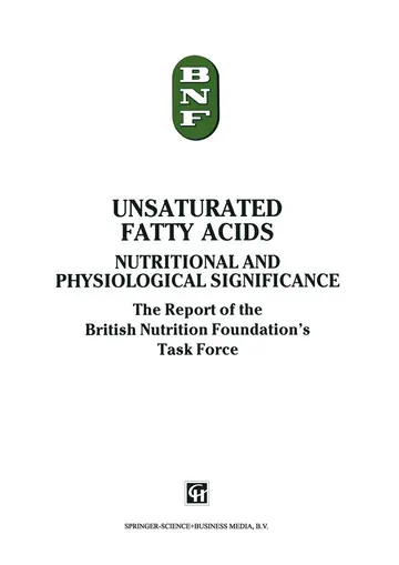 Cover of Unsaturated Fatty Acids
