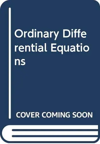 Cover of Ordinary Differential Equations