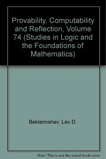 Cover of Provability, Computability and Reflection