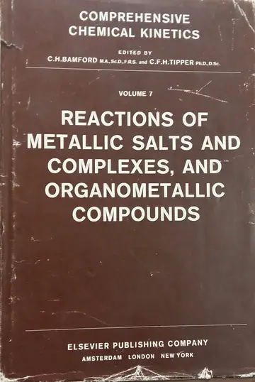 Cover of Reactions of Metallic Salts and Complexes, and Organometallic Compounds