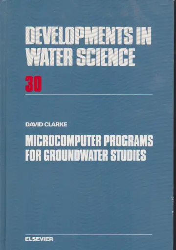 Cover of Microcomputer Programs for Groundwater Studies