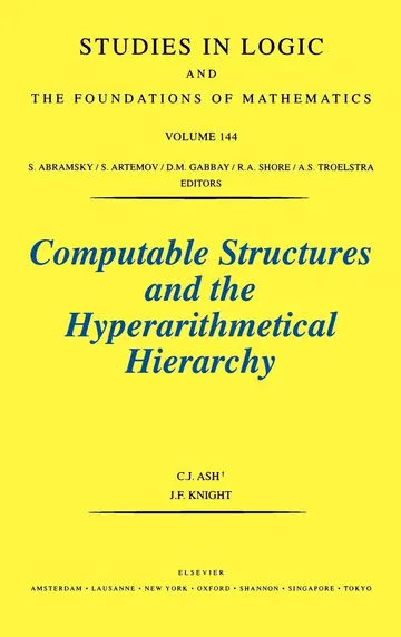 Cover of Computable Structures and the Hyperarithmetical Hierarchy