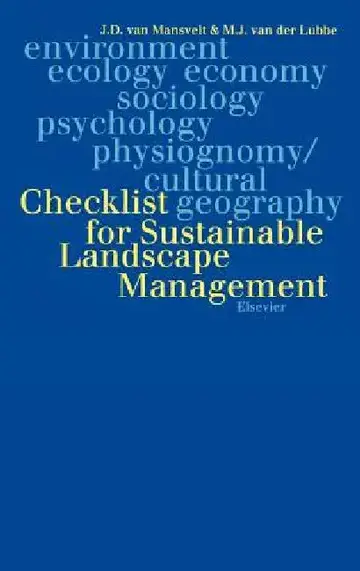 Cover of Checklist for Sustainable Landscape Management