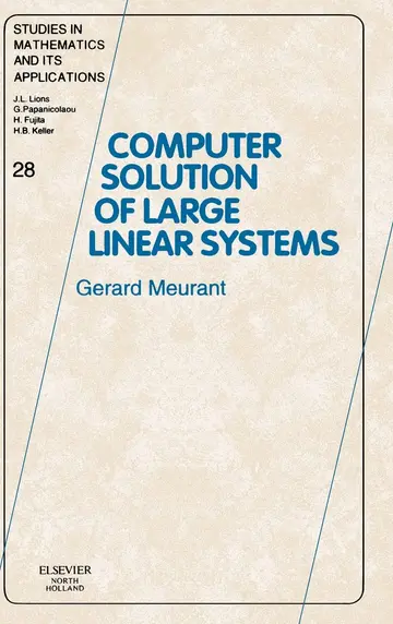 Cover of Computer Solution of Large Linear Systems