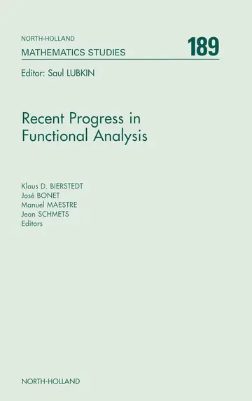 Cover of Recent Progress in Functional Analysis
