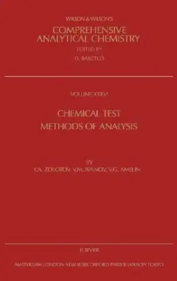 Cover of Chemical Test Methods of Analysis