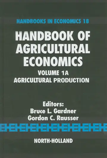 Cover of Handbook of Agricultural Economics