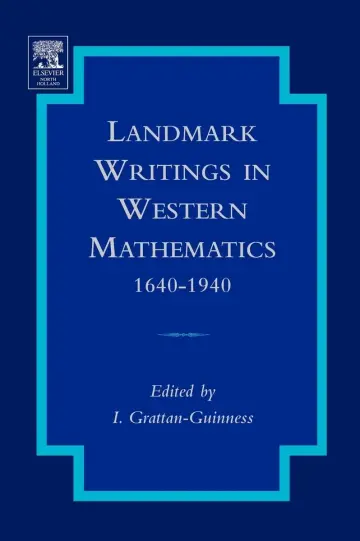 Cover of Landmark Writings in Western Mathematics 1640-1940