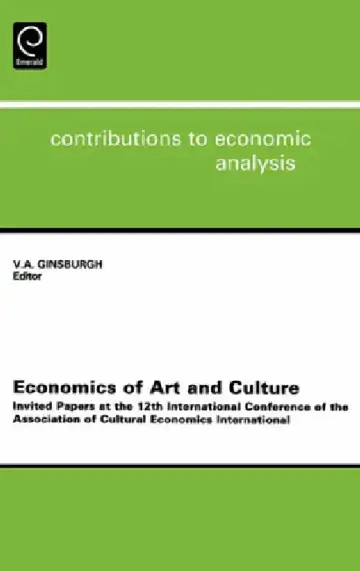 Cover of Economics of Art and Culture