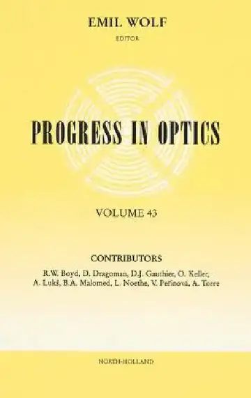 Cover of Progress in Optics