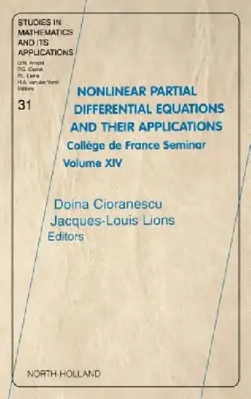 Cover of Nonlinear Partial Differential Equations and Their Applications