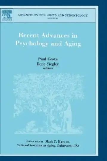 Cover of Recent Advances in Psychology and Aging