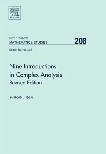 Cover of Nine Introductions in Complex Analysis - Revised Edition