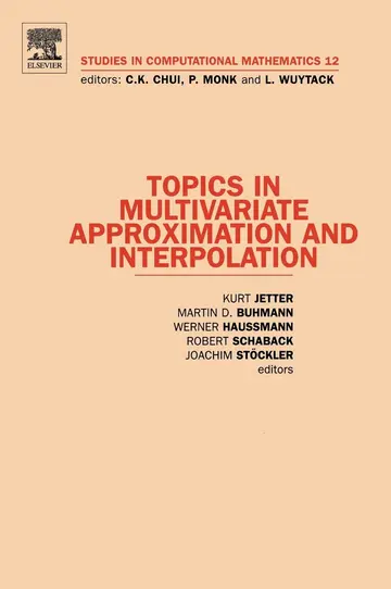 Cover of Topics in Multivariate Approximation and Interpolation