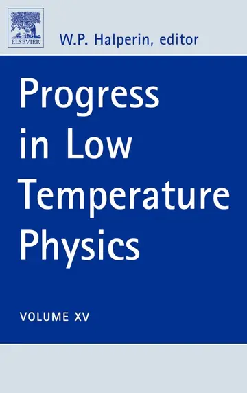 Cover of Progress in Low Temperature Physics