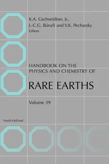 Cover of Handbook on the Physics and Chemistry of Rare Earths