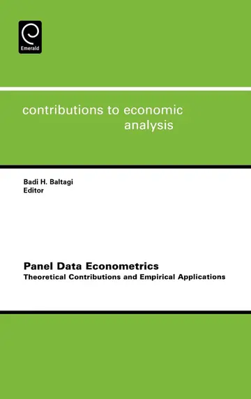 Cover of Panel Data Econometrics