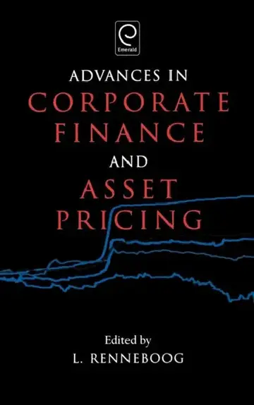 Cover of Advances in Corporate Finance and Asset Pricing