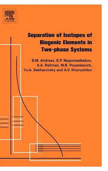 Cover of Separation of Isotopes of Biogenic Elements in Two-phase Systems