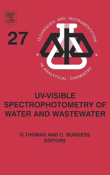 Cover of UV-visible Spectrophotometry of Water and Wastewater