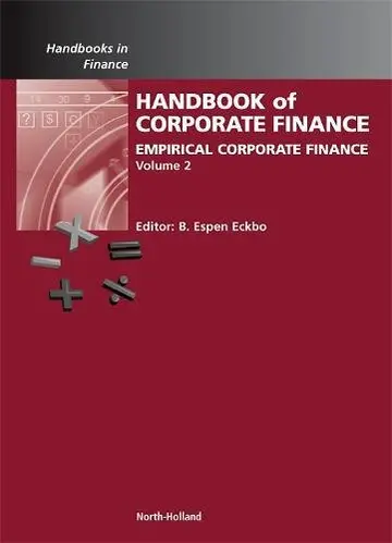 Cover of Handbook of Empirical Corporate Finance
