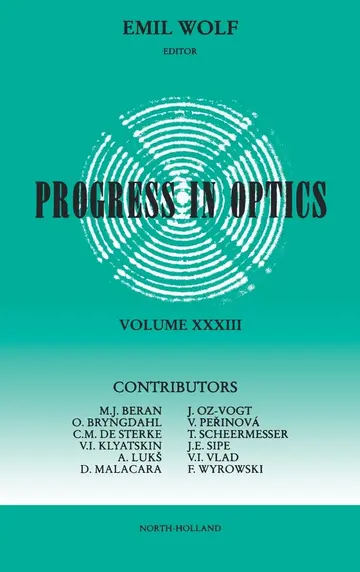 Cover of Progress in Optics