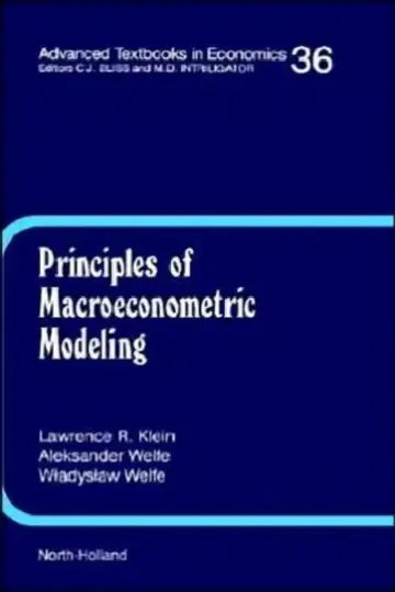 Cover of Principles of Macroeconometric Modeling