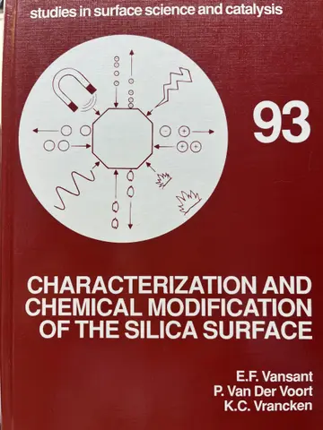 Cover of Characterization and Chemical Modification of the Silica Surface