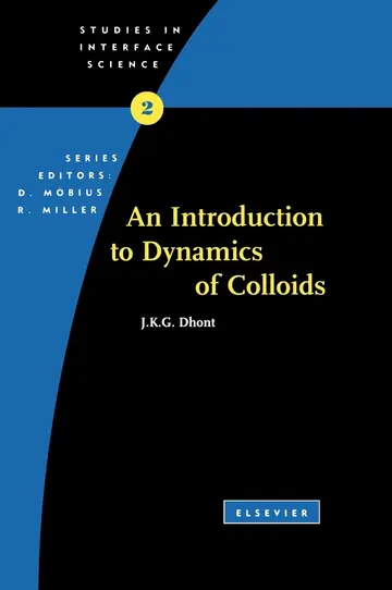 Cover of An Introduction to Dynamics of Colloids