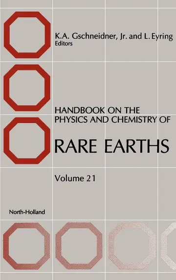 Cover of Handbook on the Physics and Chemistry of Rare Earths
