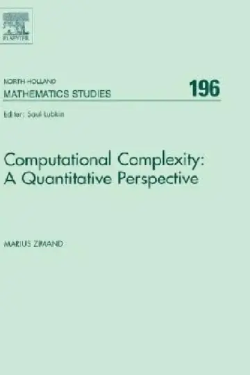 Cover of Computational Complexity