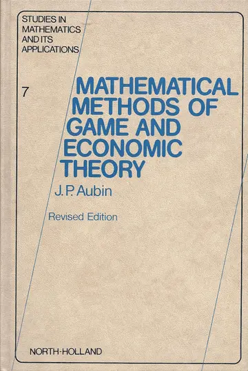 Cover of Mathematical Methods of Game and Economic Theory