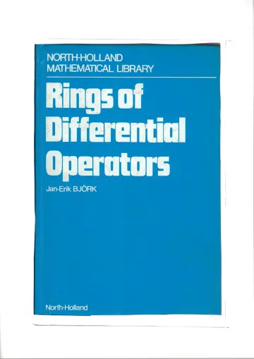 Cover of Rings of Differential Operators