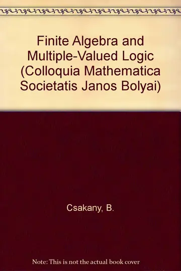 Cover of Finite Algebra and Multiple-valued Logic